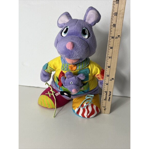 2008 The Mommy & Me 11" Baby Kangaroo Purple Child Learning Stuffed Animal Plush - Picture 6 of 8